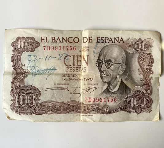 Bitllet de 100 pessetes
