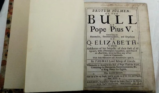 Pope Pius V Issued the Papal Bull.