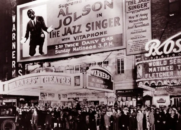 The Jazz Singer debuts (1st movie with sound)