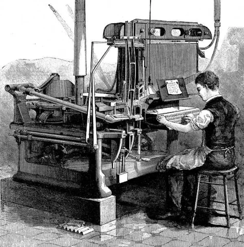 Invención de la Linotipia