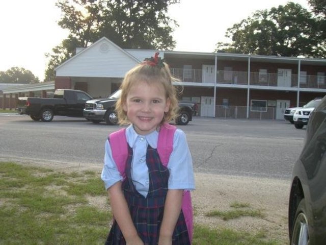 Maddie's first day of school