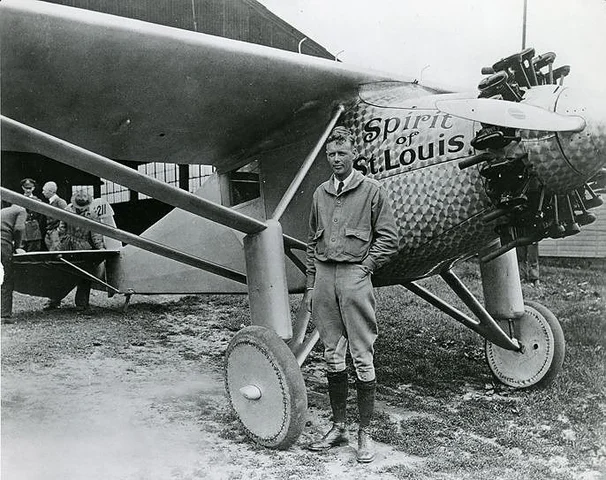 Charles Lindberg completes solo flight across the Atlantic