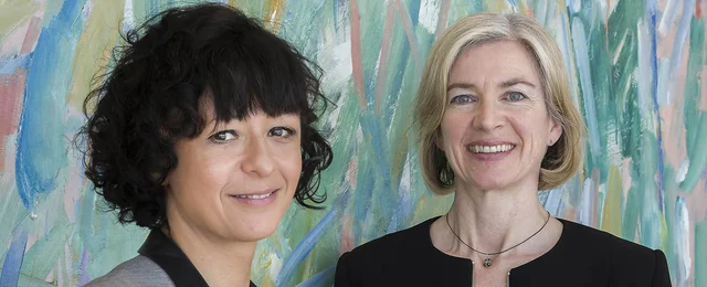 Emmanuelle Charpentier (1968-encara) i Jennifer Doudna (1964-encara)