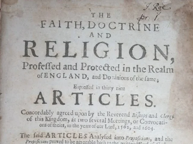 The 39 articles of faith