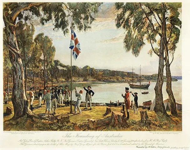 Settlement of Australia by the British.