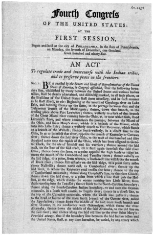 Indian Trade Acts