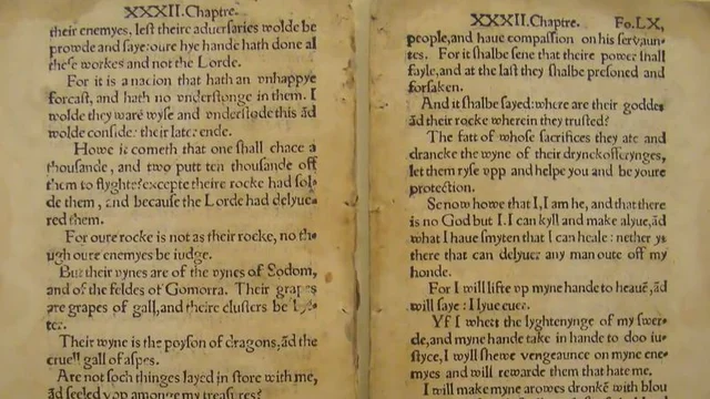 translation of the Bible in English/ the Tyndall Bible
