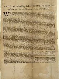 Virginia Bill for Establishing Religious Freedom