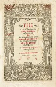 Publication of the Book of Common Prayer