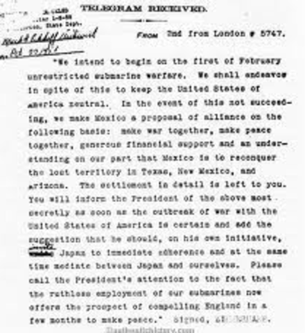 interception of hte Zimmermann note