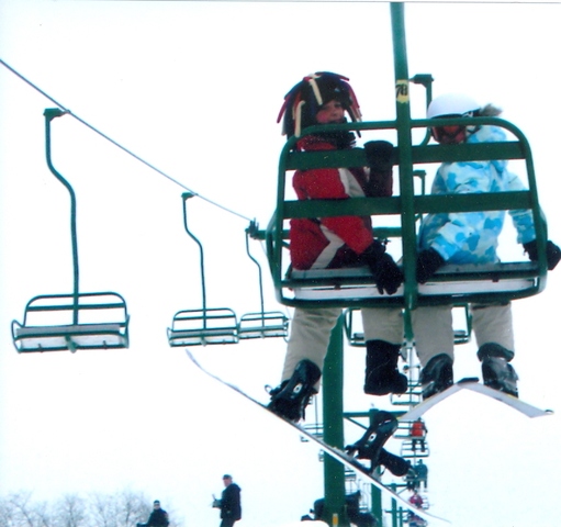 I learned how to snowboard