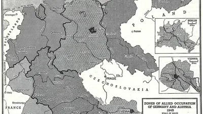 Germany and Austria are occupied and partitioned.