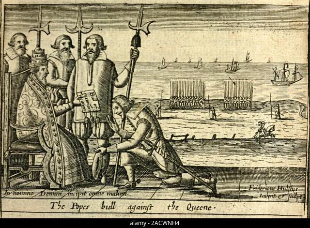 The Pope excommunicated Elizabeth