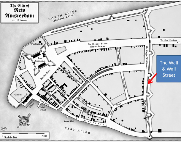 Layout of Wall Street