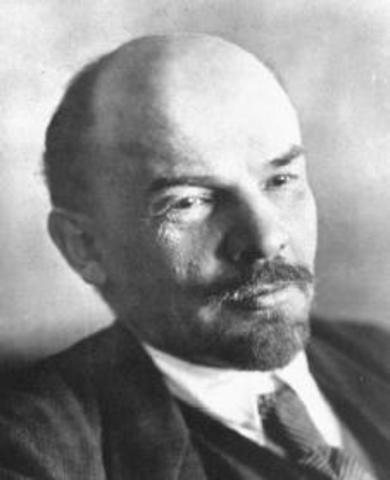 Vladimir Ilyich Lenin ended Russia’s involvement in WWI