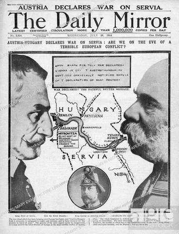 Austria Declares War on Serbia