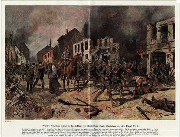 Germany counterattacked the Russians at Tannenberg