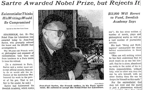 NOBEL PRIZE...but REJECTED?!?