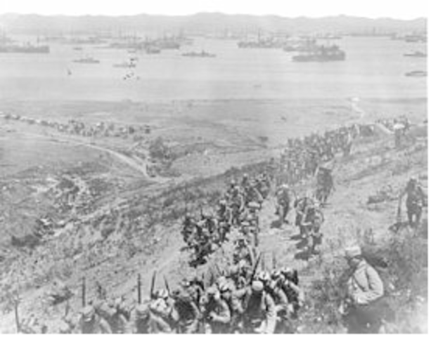 The Allies launch the Gallipoli campaign