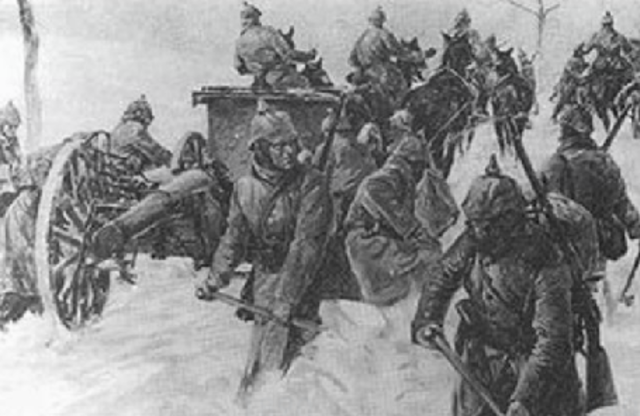 Austrians, with German assistance counter the Russians at the Battle of Limanowa