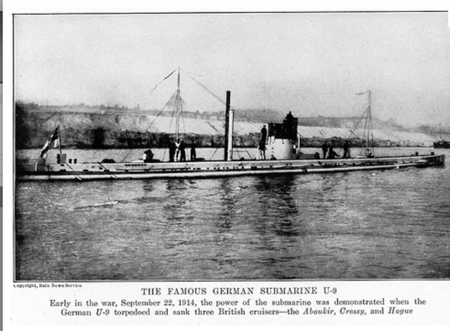 Germans announce their policy of unrestricted submarine warfare