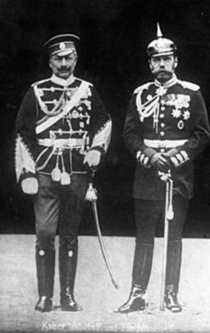 Wilhelm II allows alliance with Russia to expire