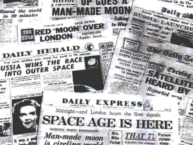 •	The launch of Sputnik