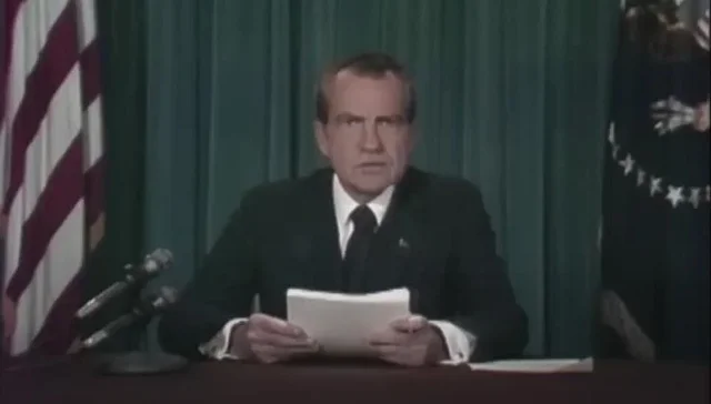 Nixon Resigns After Watergate Scandal