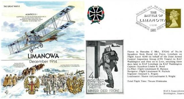 Austrians, with German assistance counter the Russians at the Battle of Limanowa