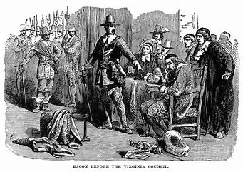 Bacon's rebellion          https://www.britannica.com/biography/Nathaniel-Bacon