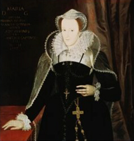 Elizabeth imprisons Mary Queen of Scots.