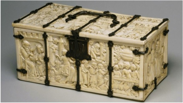 Ivory Chest With Scenes from Courtly Romances