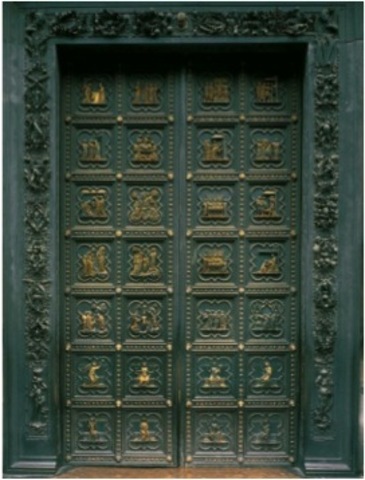 South doors of the Baptistry of San Giovanni - Pisano