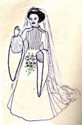 a brief history of the wedding dress.