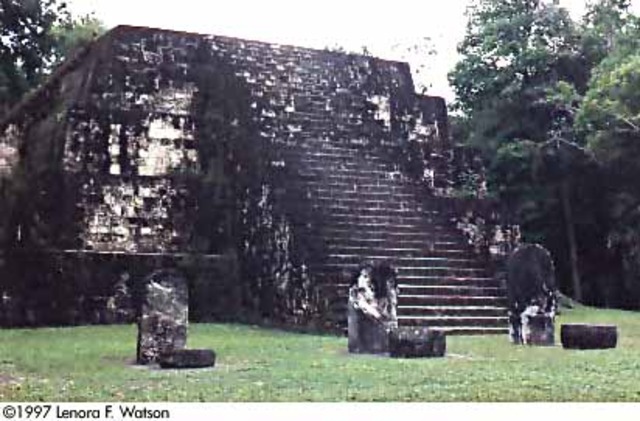 TIkal city is abandoned