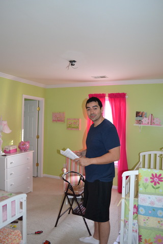 Preparing Madelyn's Room