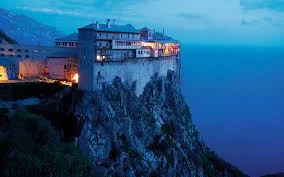 Mount Athos is built