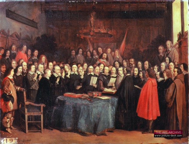 Termina la Guerra de los Treinta Años con proclamación de La Paz de Westfalia