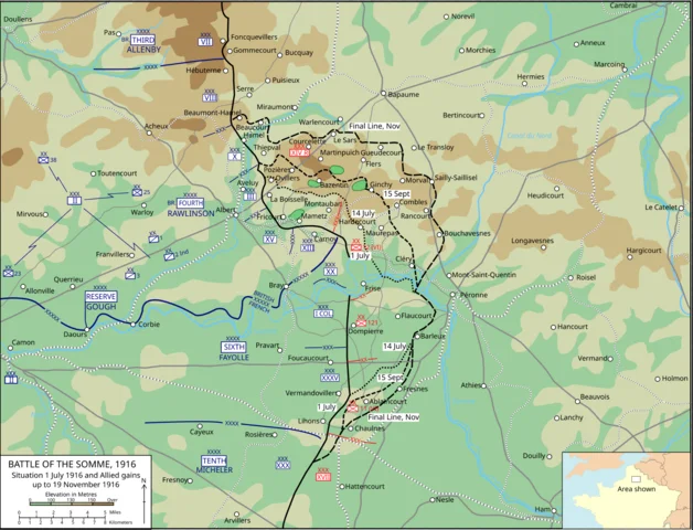 BATTLE OF SOMME STARTS