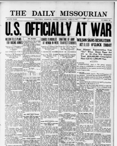 AMERICA DECLARES WAR AGAINST GERMANY