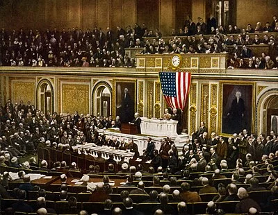 The United States delcare war on Germany