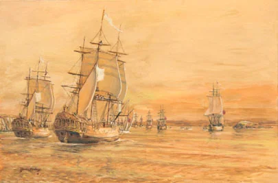 La Perouse enters Botany Bay