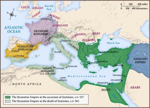 Barbarians took over Europe