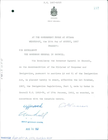Immigration Act of 1967