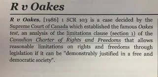 R. v. Oakes (1986)