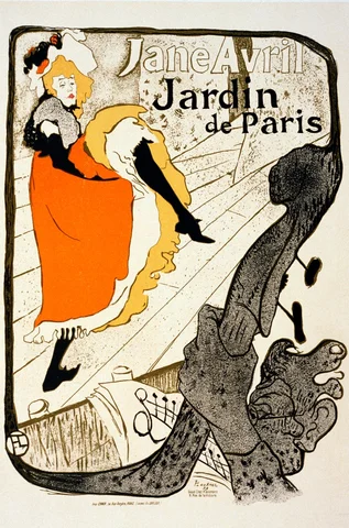 Jane Abril, Jardín de Paris, 1893