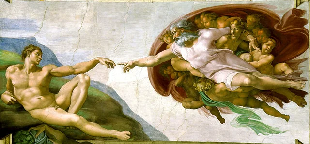 Michelangelo "Aadama loomine"