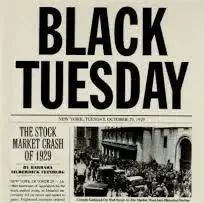 Black Tuesday stock market crash