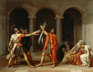 Oath of the Horatii, by Jacques-Louis David
