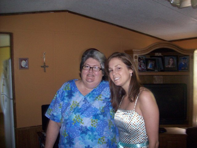 My mom and I on Easter